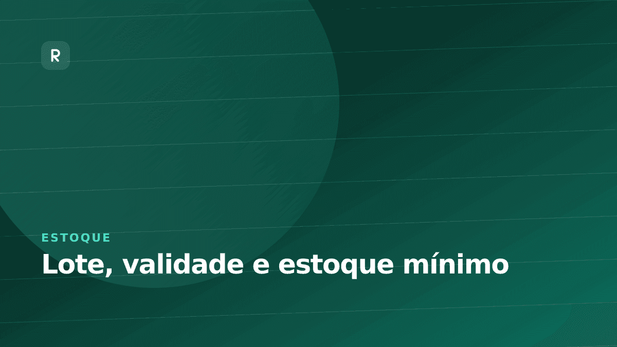 Ilustração do controle de estoque da Rexu