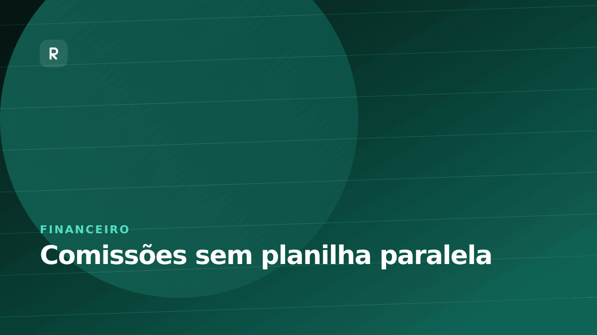 Ilustração da apuração de comissões na Rexu